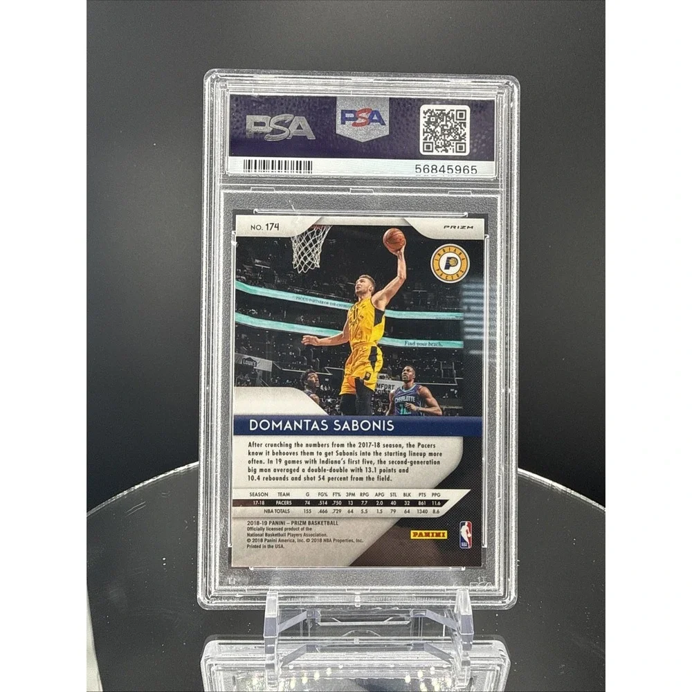 2018 Panini Prizm - Domantas Sabonis #174 Hyper‎ Prizm PSA 9